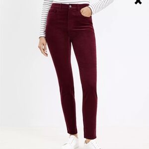 LOFT high rise corduroy pants
